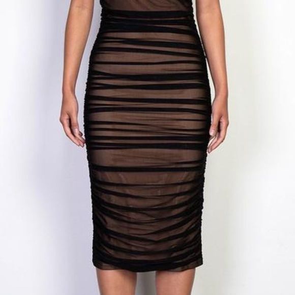 🔥Key Hole Sheering Lining Dress - Picture 2 of 8